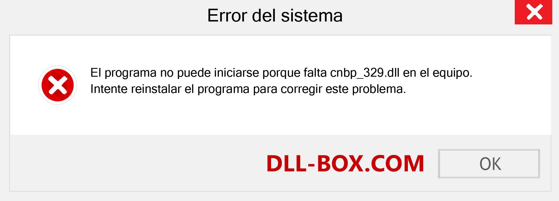 ¿Falta el archivo cnbp_329.dll ?. Descargar para Windows 7, 8, 10 - Corregir cnbp_329 dll Missing Error en Windows, fotos, imágenes